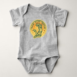 Body Para Bebê Design Vintage de Enterro de Basquetebol