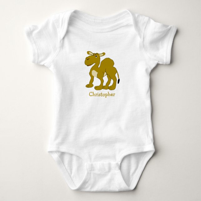 Body Para Bebê Designo de Camelo (Frente)