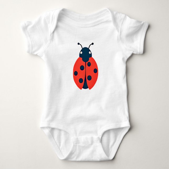 Body Para Bebê Dessin d'une coccinelle (Frente)