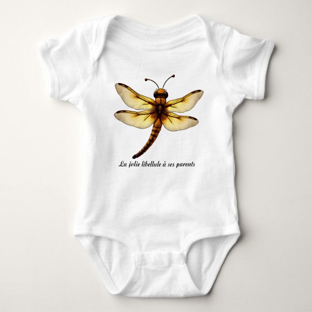 Body Para Bebê Dessin d'une libellule  (Frente)
