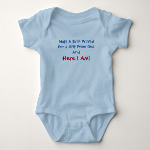 Body Para Bebê Deus personalizado do Romper do bebê