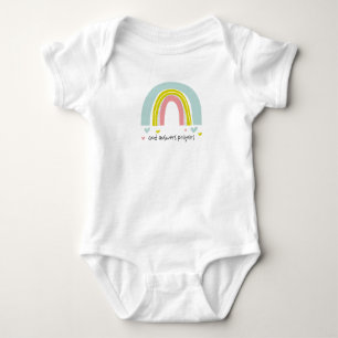 Body Para Bebê "Deus Responde Às Orações" Rainbow Baby Bodysui