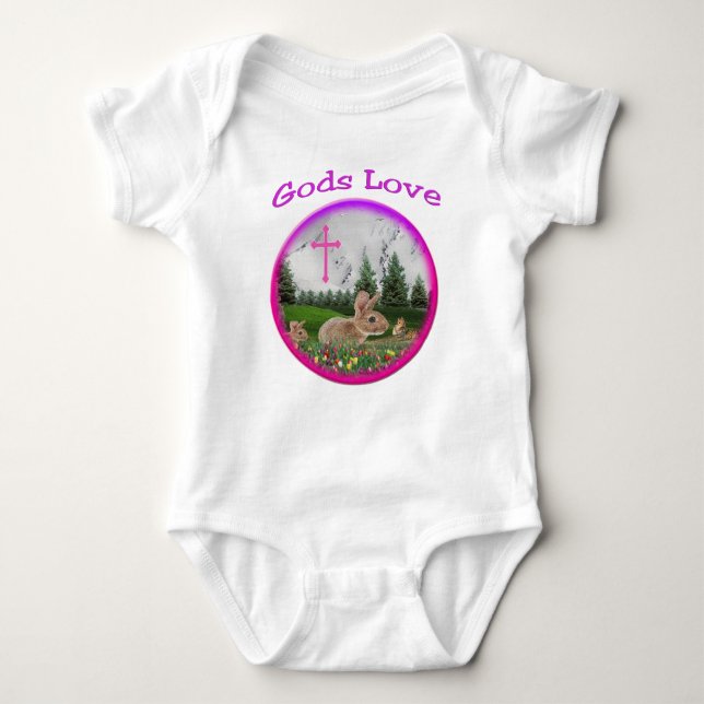Body Para Bebê deuses amor (Frente)