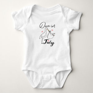 Body Para Bebê Devida Em Julho Carregando De Swan Fofo Um Novo Be