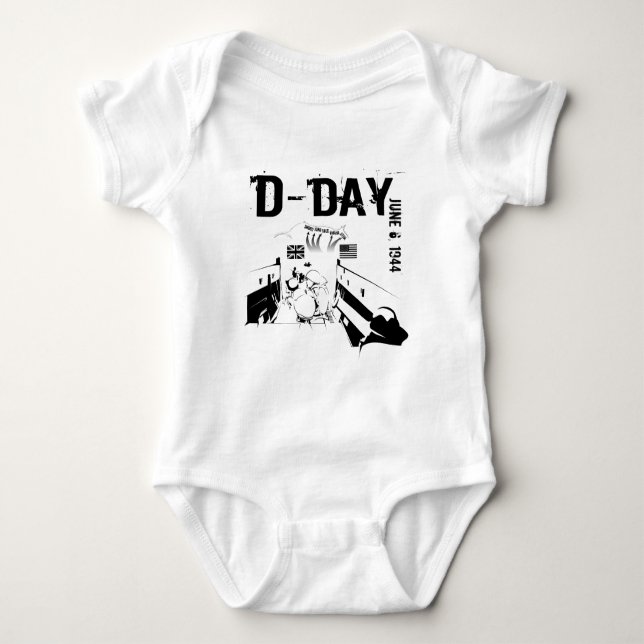 Body Para Bebê DIA 6 de junho de 1944 (Frente)