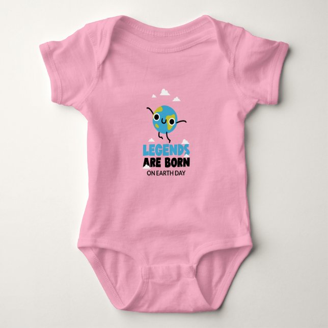 Body Para Bebê Dia da Terra Aniversário 22 de abril (Frente)