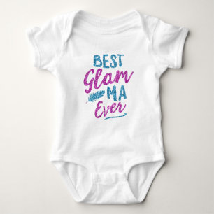 Body Para Bebê Dia das mães da avó das Glam-Mães