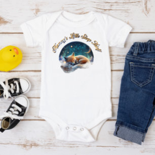 Body Para Bebê Dia de as mães personalizado Raposa dormindo ladrã