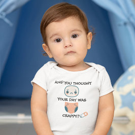 Body Para Bebê Dia De Crappy Para Bebê - Fralda