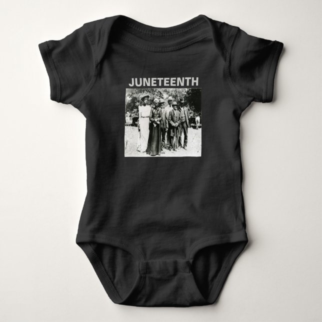 Body Para Bebê Dia de Juneteenth 1866: Celebração da Emancipação (Frente)