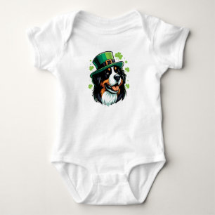 Body Para Bebê Dia de São Patrício de chapéu de galês irlandês Le