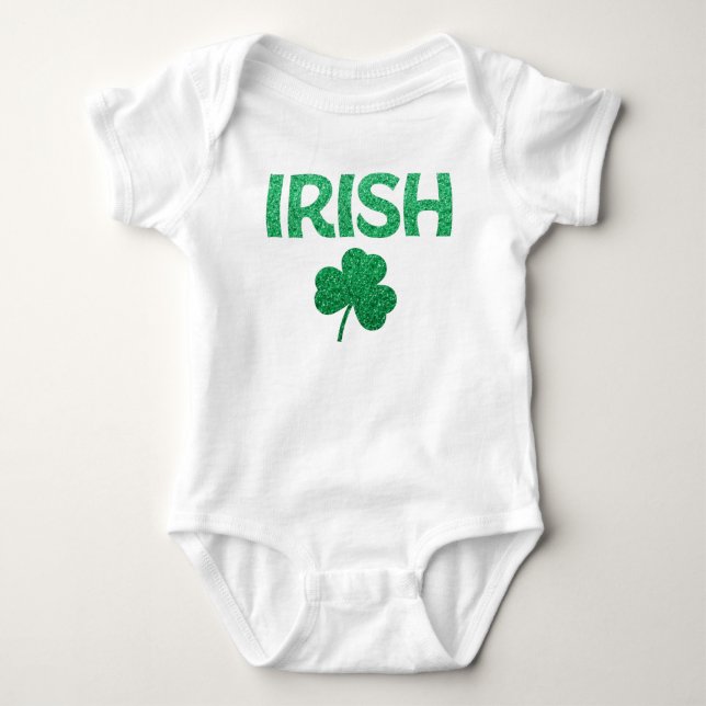 Body Para Bebê Dia de São Patrício Irlandês Baby Bodyfatos (Frente)