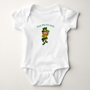 Body Para Bebê Dia de São Patrício Leprechaun