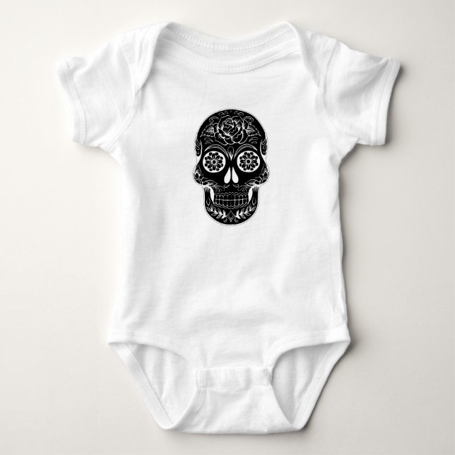 Body Para Bebê Dia do Crânio Morto (Frente)