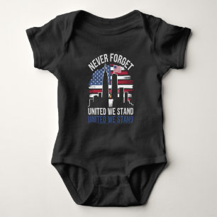 Body Para Bebê Dia Patriótico (Lembrança de 11 de setembro)