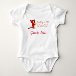 Body Para Bebê Diabo do Lil do pai personalizado com diabo bonito