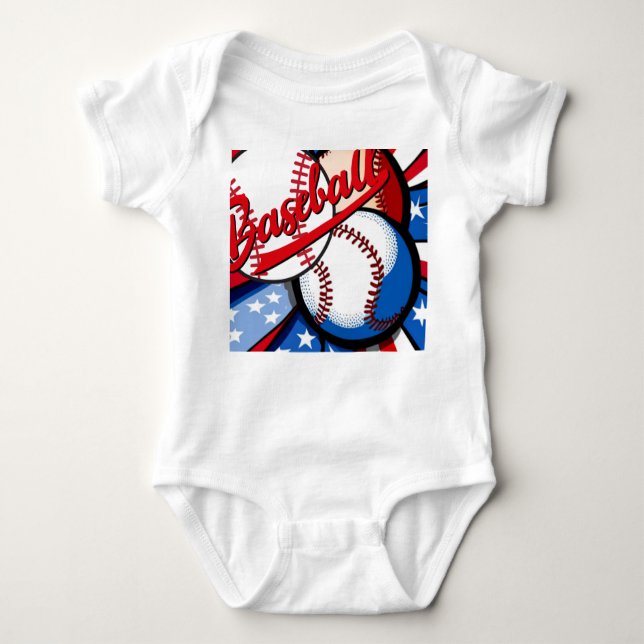 Body Para Bebê Dias de Baseball (Frente)