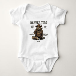 Body Para Bebê Dicas de Castor Cowboy Engraçado Oeste Selvagem Vi