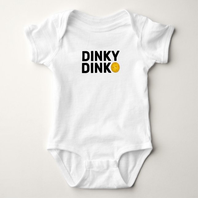 Body Para Bebê "Dinky Dink", um biquinho para um bebê Pickleball (Frente)