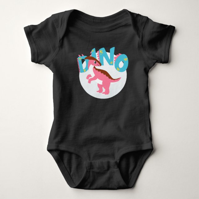 Body Para Bebê Dino (Frente)