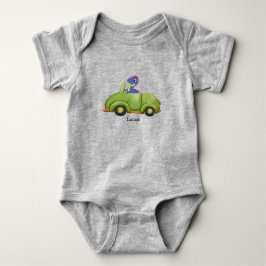 Body Para Bebê Dino divertido carro antigo aniversário menino esc