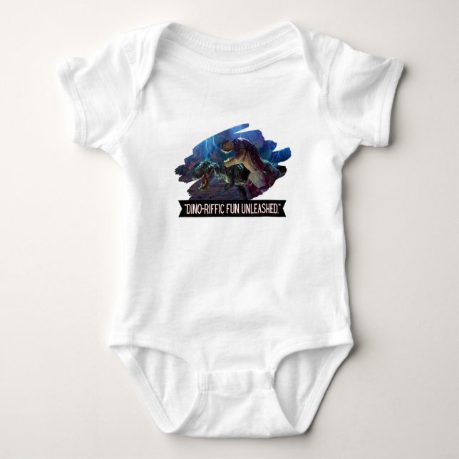 Body Para Bebê dino - excelente fungo (Frente)