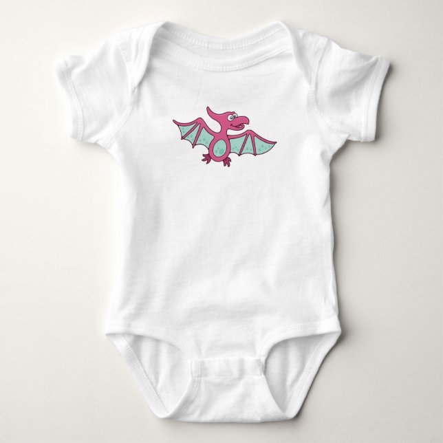 Body Para Bebê Dino personalizável (Frente)