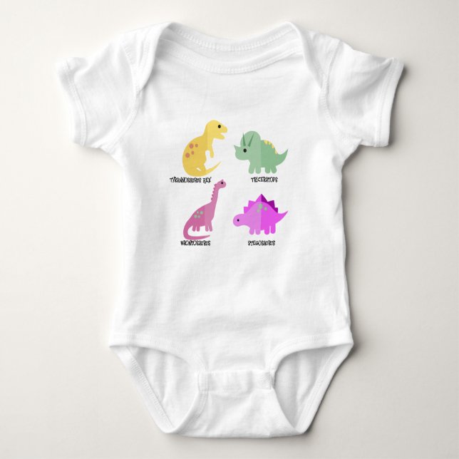 Body Para Bebê Dino Tee (Frente)