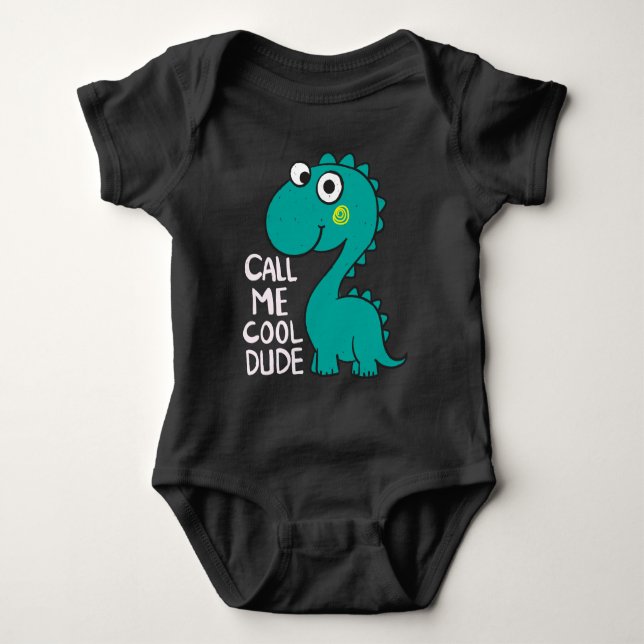 Body Para Bebê Dino verde (Frente)