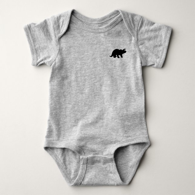 Body Para Bebê * Dinossauro Baby T-Shirt, dino (Frente)