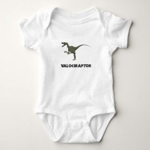 Body Para Bebê Dinossauro do Velociraptor