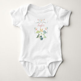 Body Para Bebê Dinossauro Fofo Aquarela Bebê Personalizado