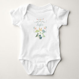 Body Para Bebê Dinossauro Fofo Aquarela Personalizado