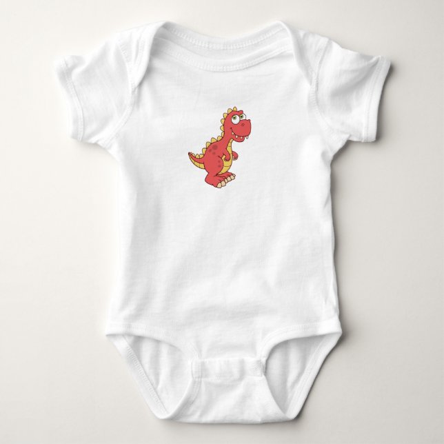 Body Para Bebê Dinossauro Personalizável (Frente)