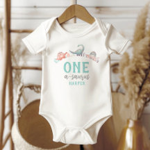 Dinossauro Um-A-Surus, primeiro aniversario Bebê