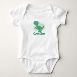 Body Para Bebê Dinossauro Verde