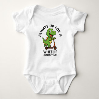 Body Para Bebê Dinossauro Verde Fofo 
