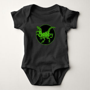 Body Para Bebê Dinossauro Verde Personalizado