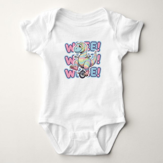 Body Para Bebê Dinossauro, Vruuum!  (Frente)
