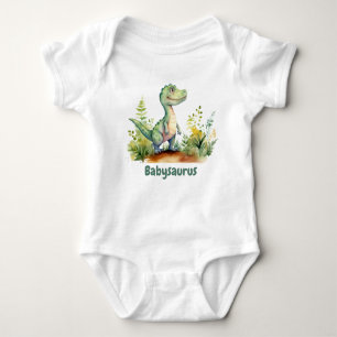 Body Para Bebê Dinossauros Bebê Funny Watercolor Personalizados