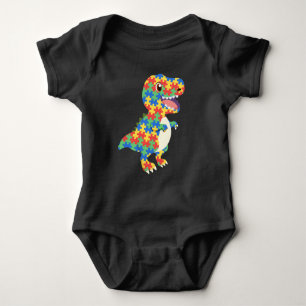 Body Para Bebê Dinossauros da Consciência Autismo