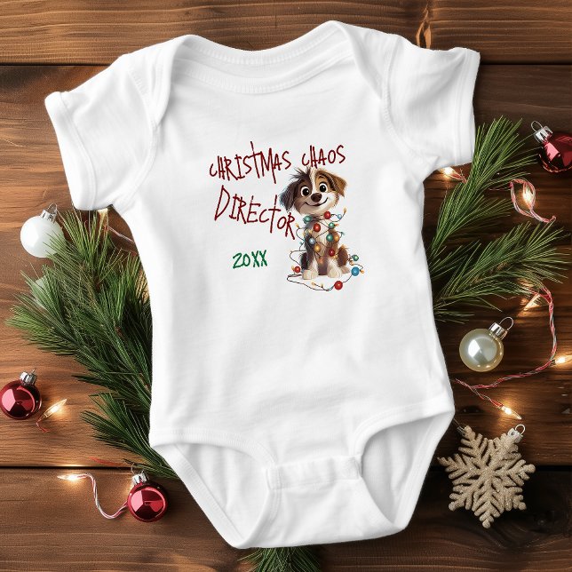 Body Para Bebê Diretor do Caos de Natal (Criador carregado)