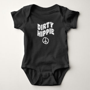 Body Para Bebê Dirty Vintage Hippie
