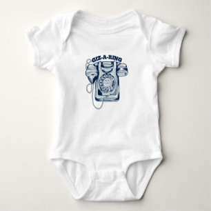 Body Para Bebê Discagem rotativa azul