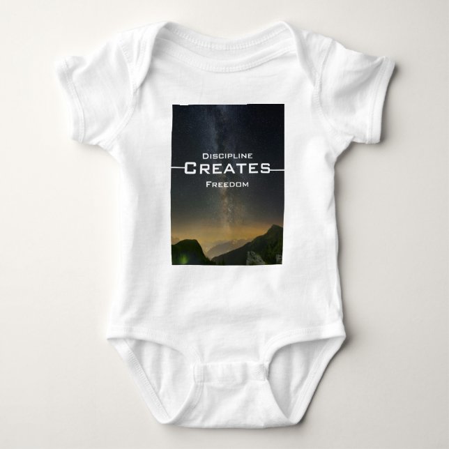Body Para Bebê Disciplina Cria Liberdade (Frente)