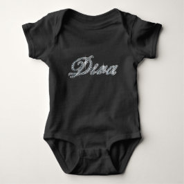 Body Para Bebê Diva "Diamond Bling"