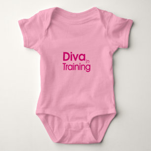 Body Para Bebê Diva no treinamento