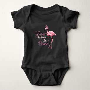 Body Para Bebê Divas são Nasceres em outubro/Flamingo Baby Bodyca