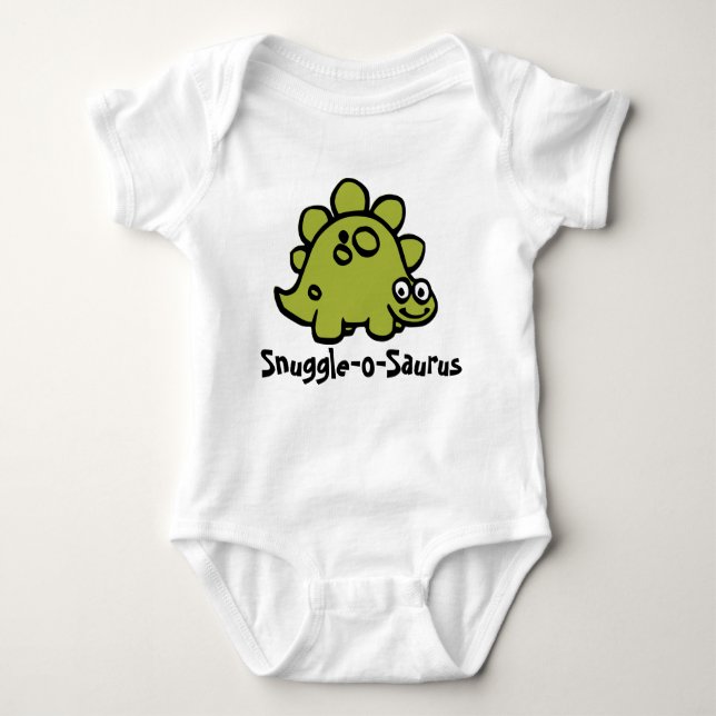 Body Para Bebê Diversão Snuggle-o-Saurus Dino (Frente)