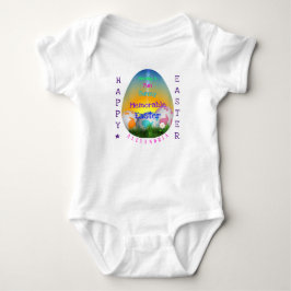 Body Para Bebê Divirta-se com uma Páscoa memorável personalizada